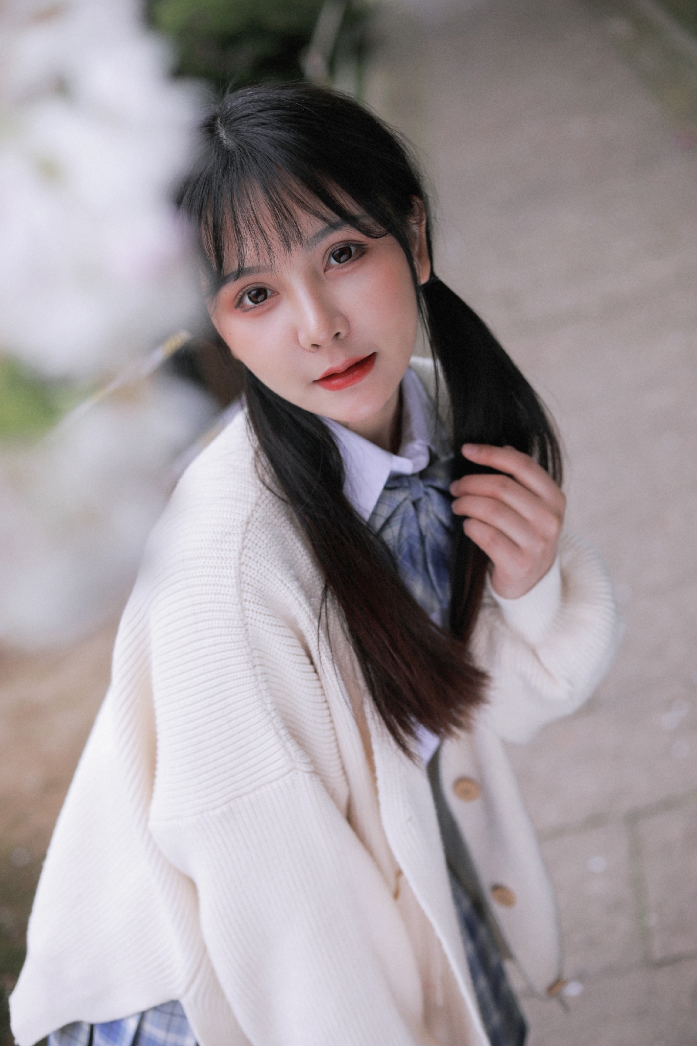 Energetic In School With Portrait