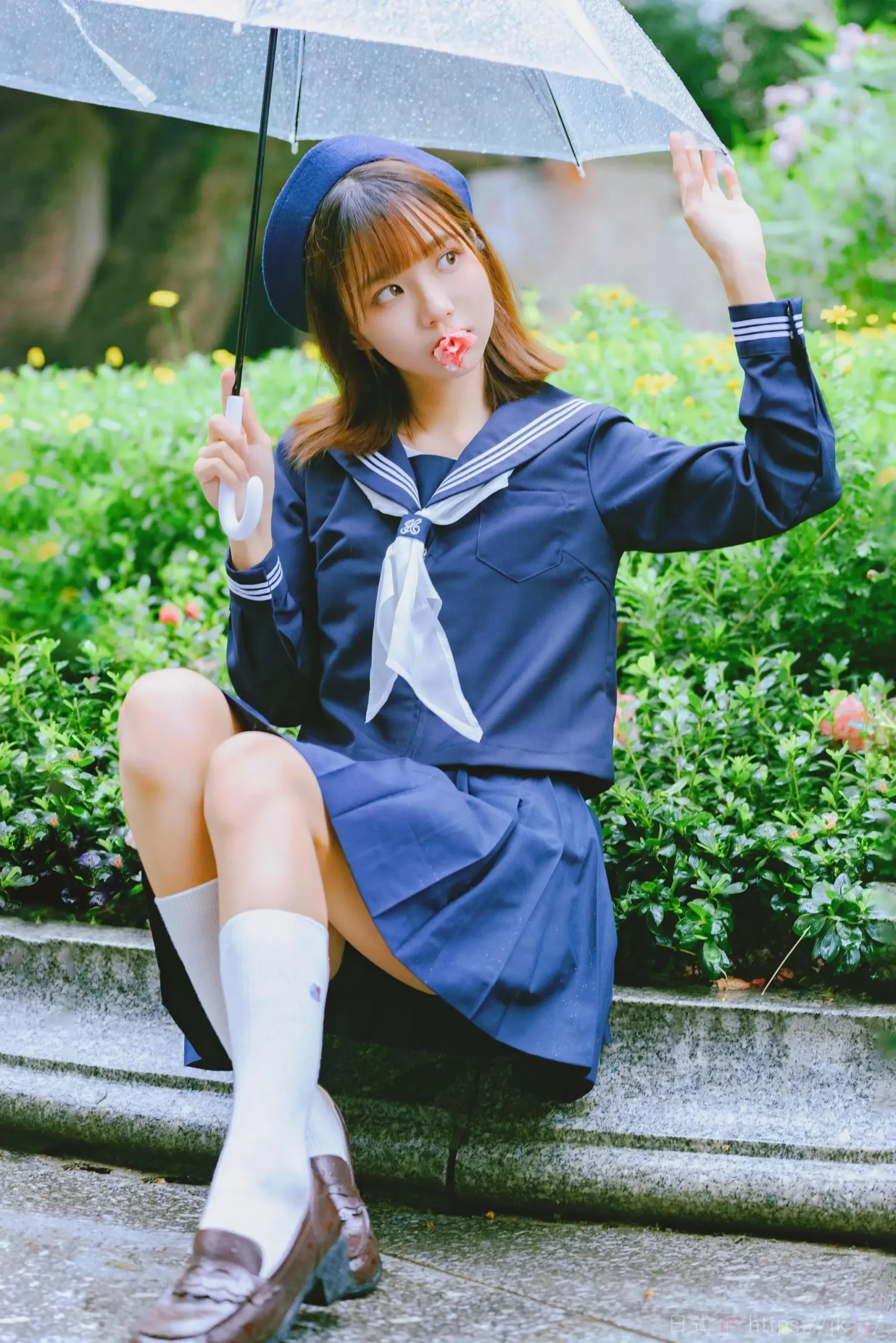 Modern School Girl Uniform Snapshot