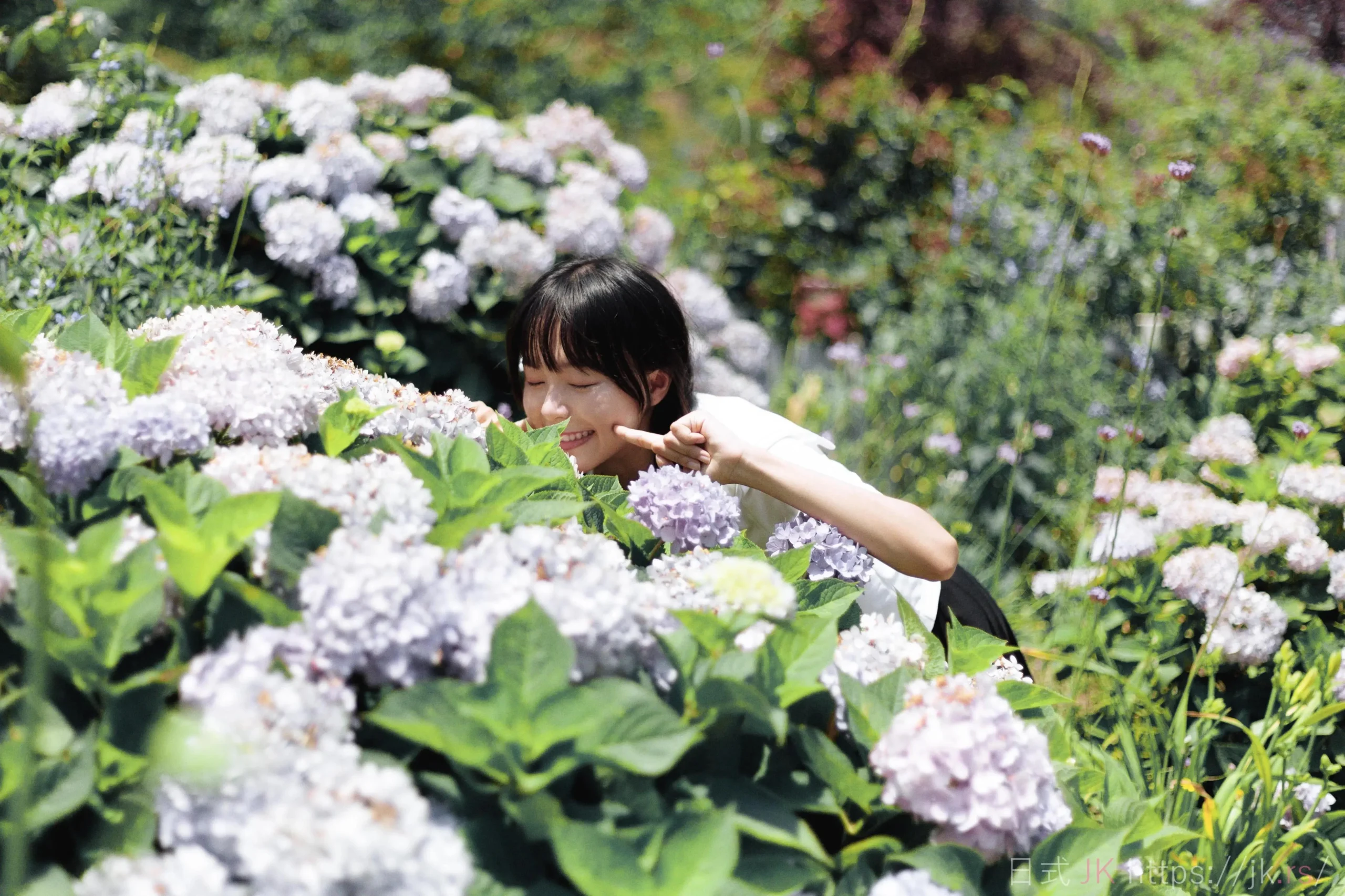 School Girl Fashion Summer Golden Light