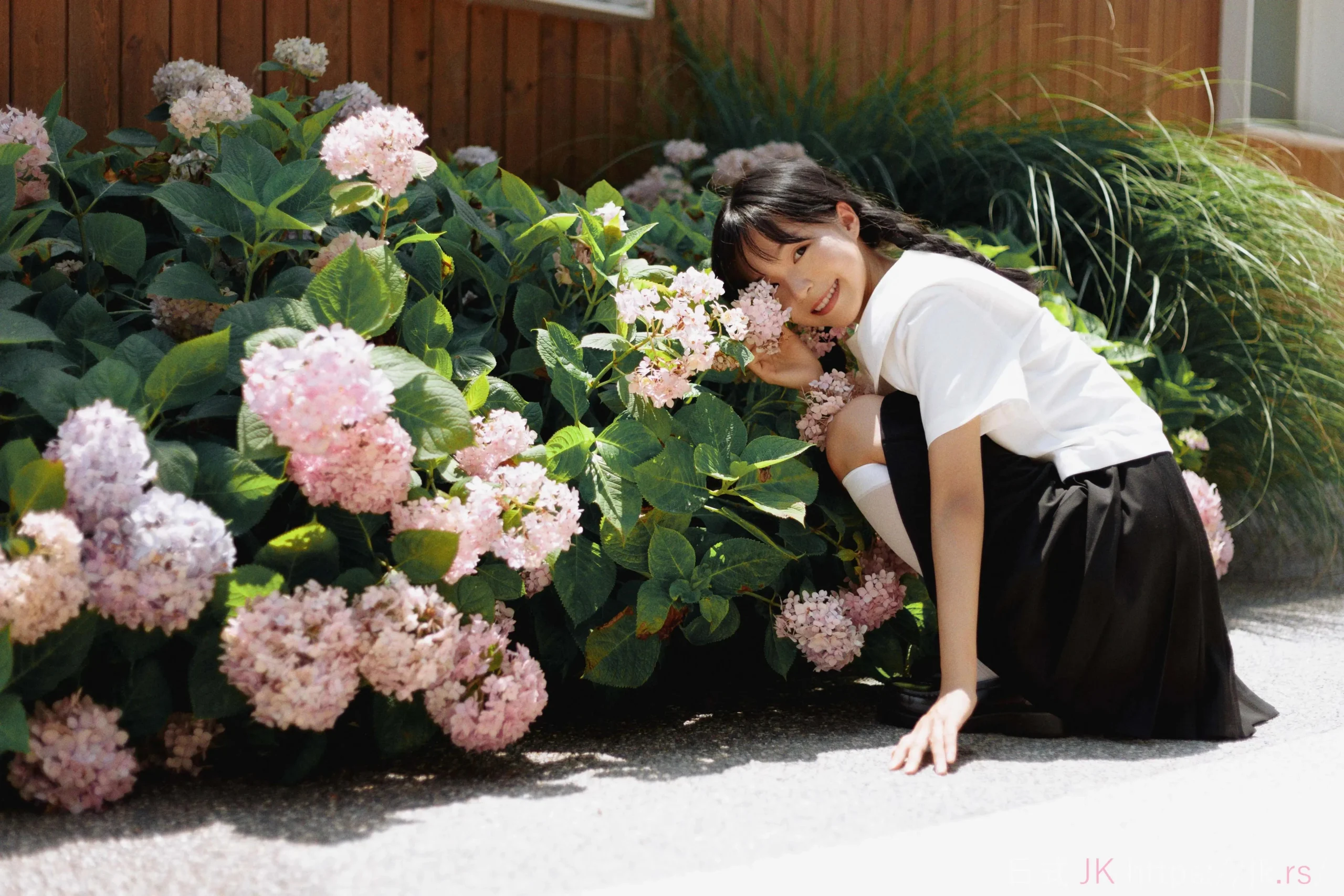 School Girl Fashion Summer Golden Light