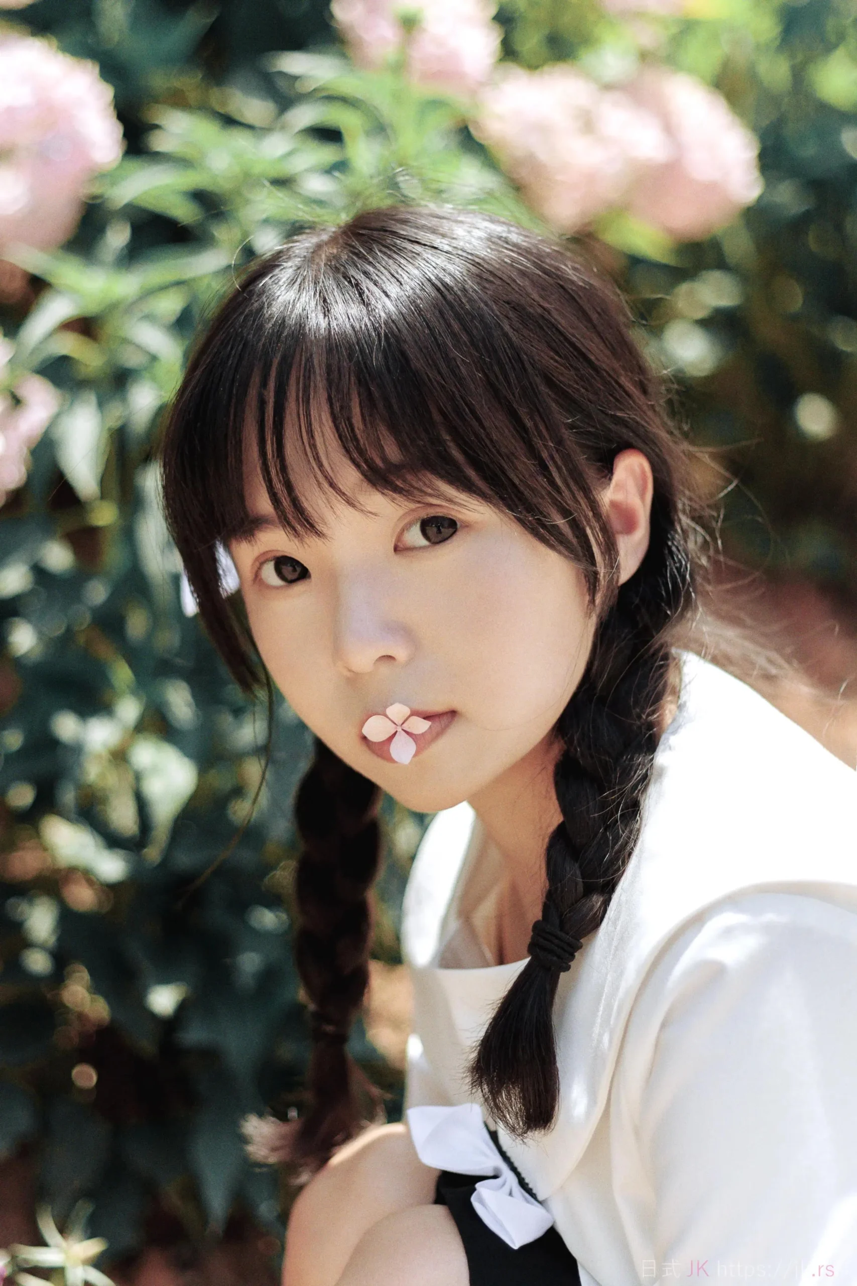 School Girl Fashion Summer Golden Light