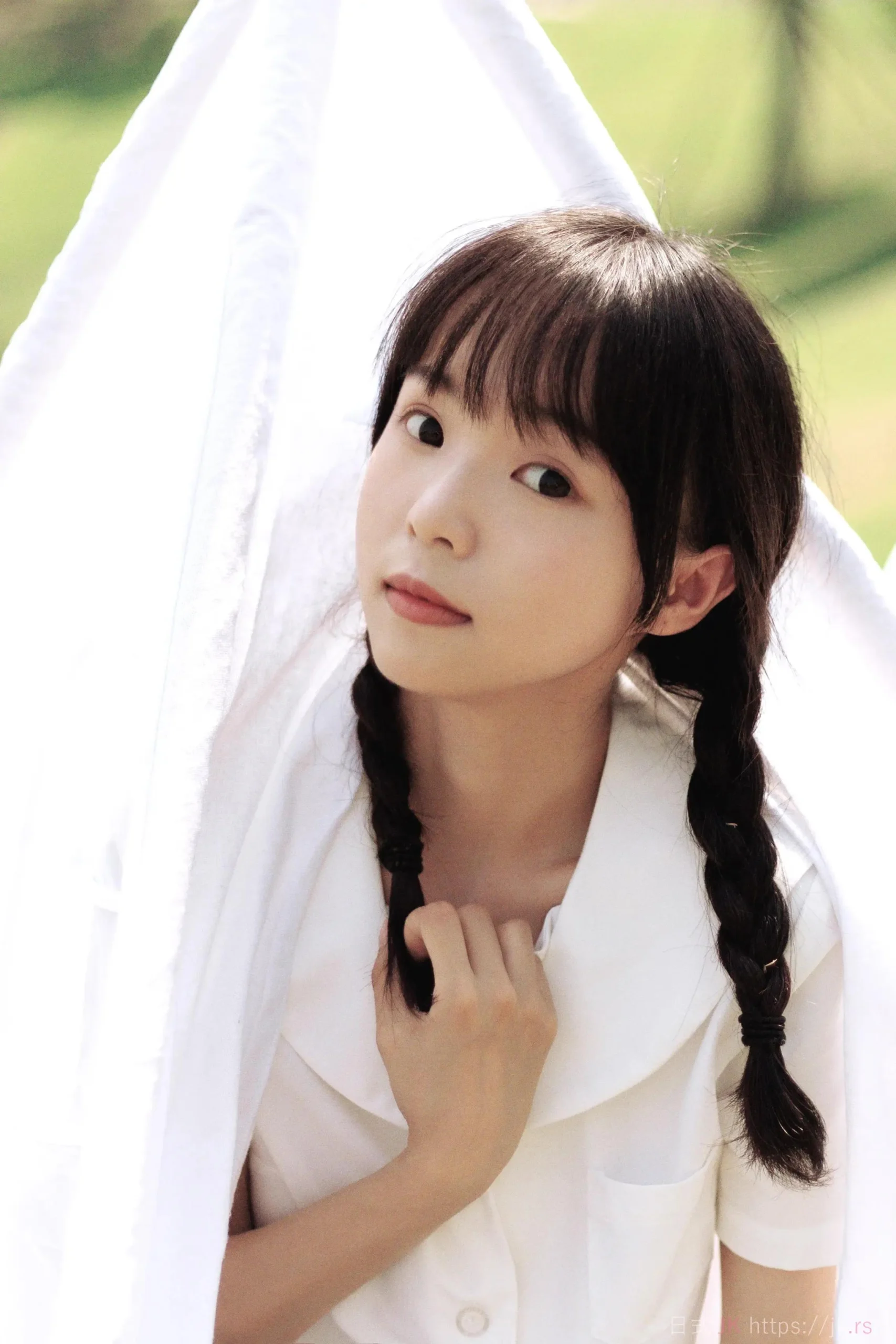 School Girl Fashion Summer Golden Light